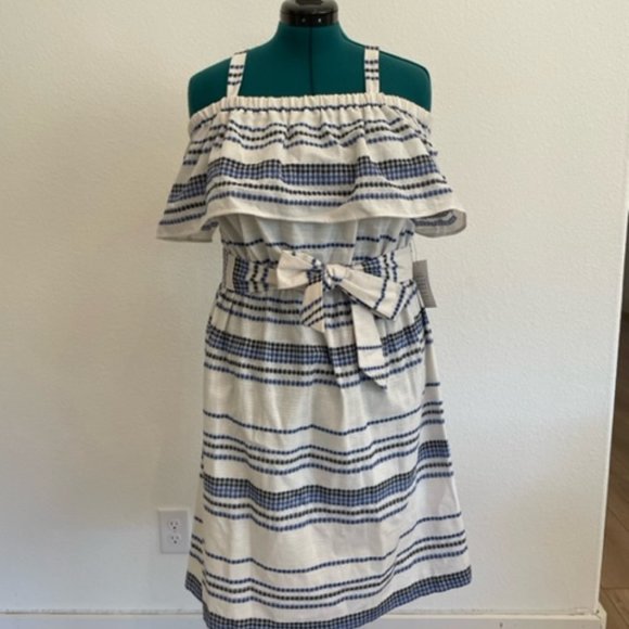 Eloquii Off the Shoulder Easy Dress 16 - Picture 2 of 5